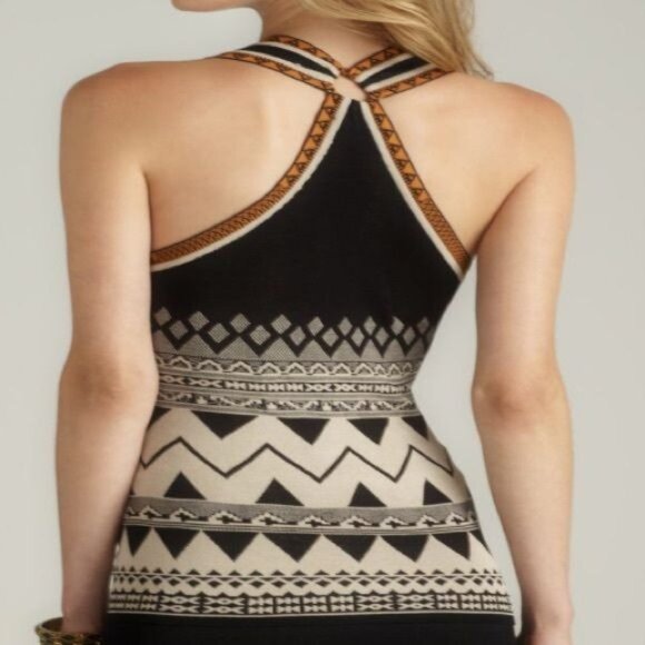 Carmen Marc Valvo Geometric Print Sleeveless Dress size S - Picture 4 of 12